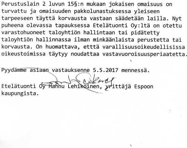 vuokran oikaisu